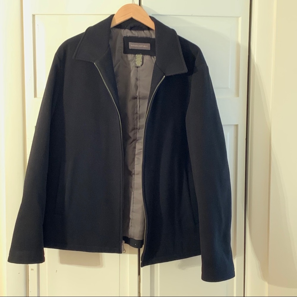 Banana Republic wool winter bomber jacket!! - Picture 2 of 11
